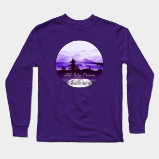 Blue Ridge Parkway - Black Bear - Purple 28 Long Sleeve T-Shirt